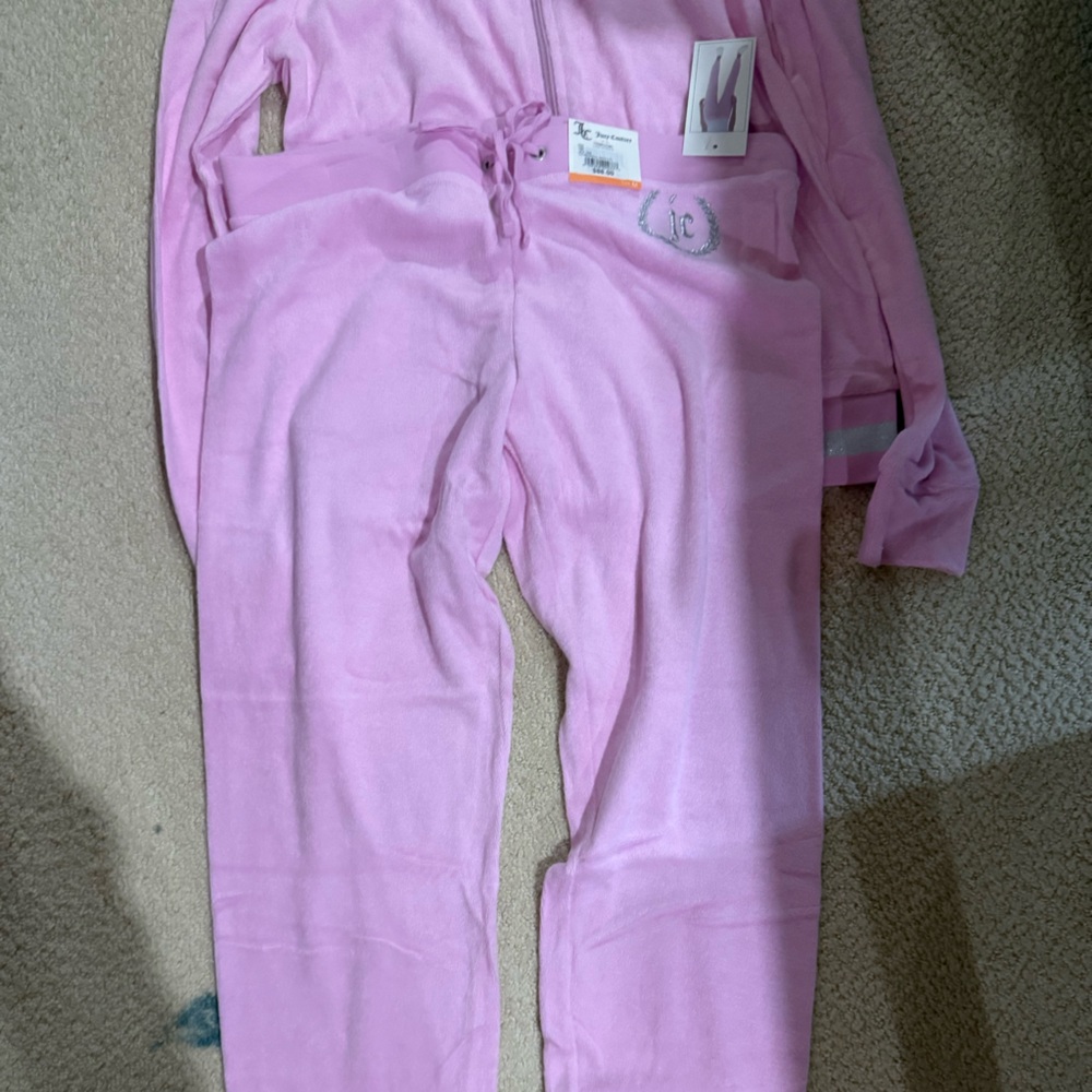 Juicy Couture Pink Velour Pantsuit